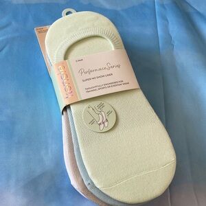 MWT Kensie 5 Pairs Performance No Show Liner Socks - Pastel Collection